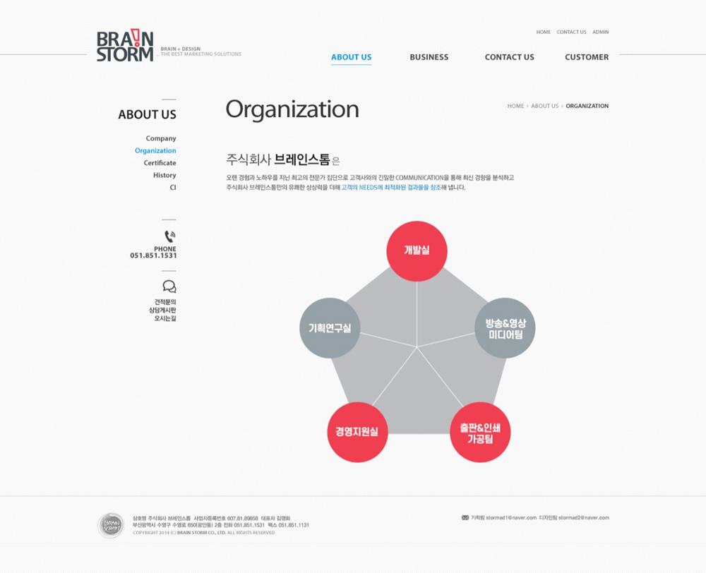 부산 수영구 브레인스톰 기업홈페이지제작 포트폴리오_스크린샷4